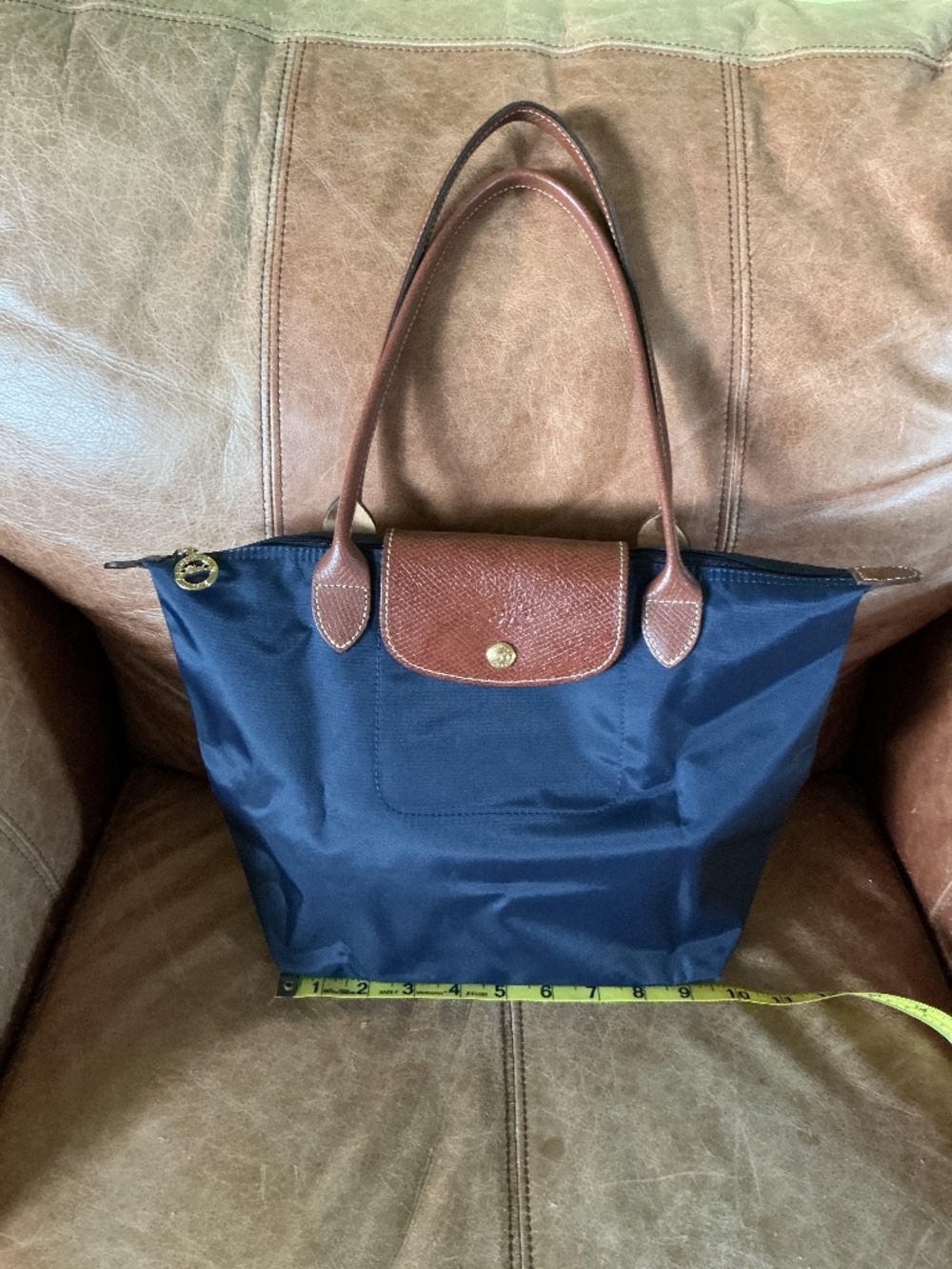 Longchamp nylon tote navy medium